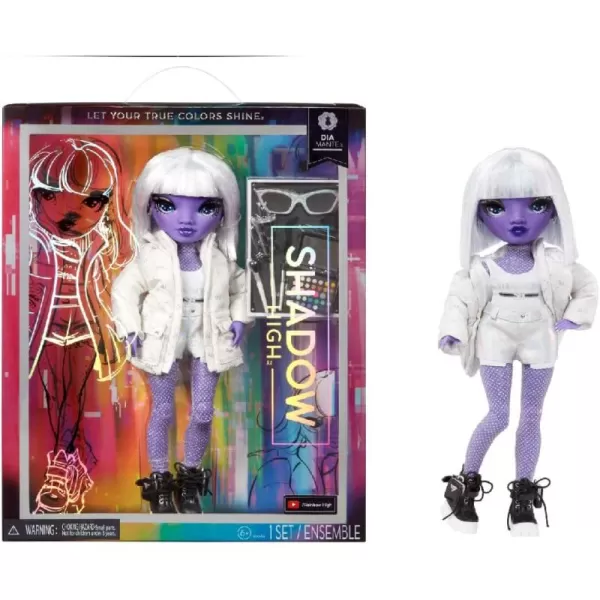 Rainbow High Shadow High Dia Mante- Purple Fashion Doll. Fashionable Outfit &amp; 10+ Colorful Play Accessories. Great Gift for Kids 4-12 Years Old &amp; Collectors