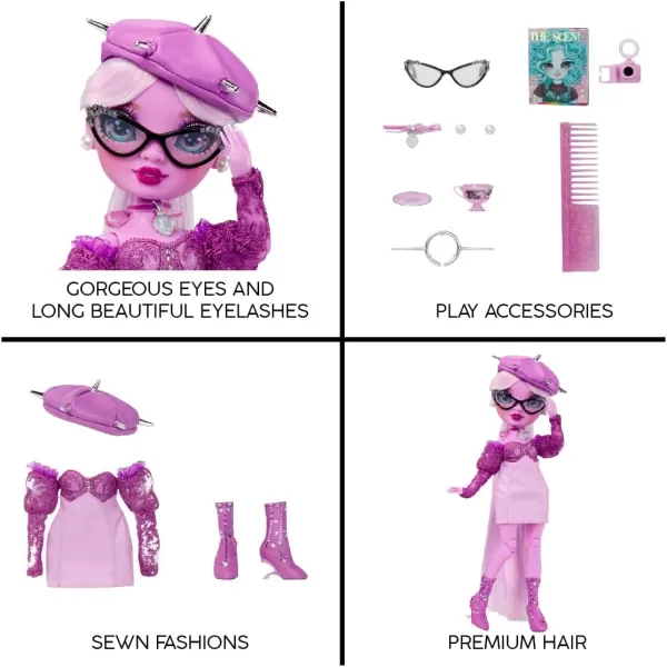 Rainbow High Shadow High Lavender - Purple Fashion Doll. Fashionable Outfit, Extra Long Hair, Glasses &amp; 10+ Colorful Play Accessories. Great Gift for Kids 4-12 Years Old &amp; Collectors