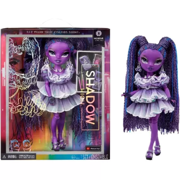Rainbow High Shadow High Monique Verbena - Purple Fashion Doll. Fashionable Outfit &amp; 10+ Colorful Play Accessories. Great Gift for Kids 4-12 Years Old &amp; Collectors