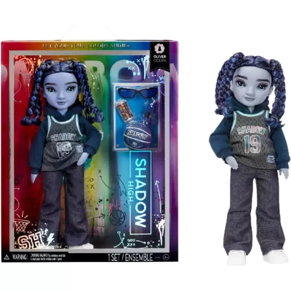 Rainbow High Shadow High Oliver - Blue Fashion Doll - Boy. Fashionable Outfit &amp; 10+ Colorful Play Accessories. Great Gift for Kids 4-12 Years Old &amp; Collectors