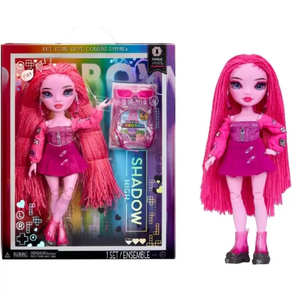 Rainbow High Shadow High Pinkie - Pink Fashion Doll. Fashionable Outfit &amp; 10+ Colorful Play Accessories. Great Gift for Kids 4-12 Years Old &amp; Collectors