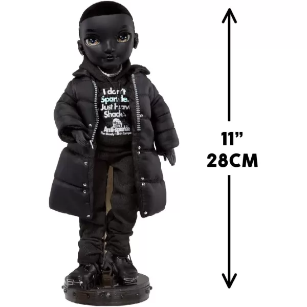 Rainbow High Shadow High Rexx McQueen- Black Color Fashion Doll. Fashionable Outfit &amp; 10+ Colorful Play Accessories. Great Gift for Kids 4-12 Years Old &amp; Collectors