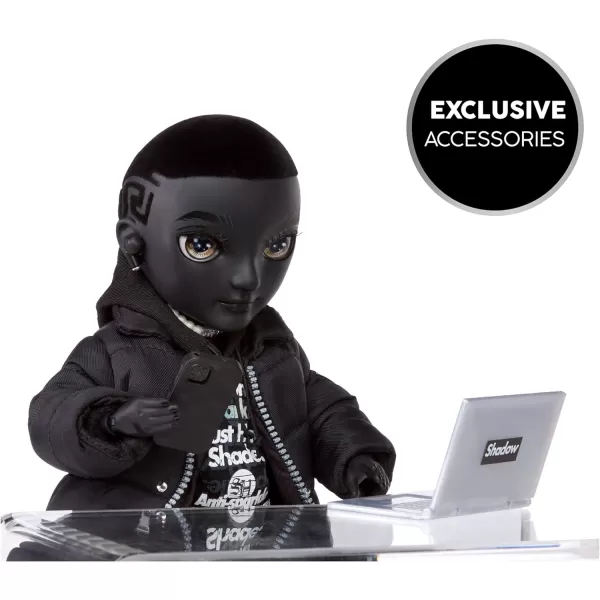 Rainbow High Shadow High Rexx McQueen- Black Color Fashion Doll. Fashionable Outfit &amp; 10+ Colorful Play Accessories. Great Gift for Kids 4-12 Years Old &amp; Collectors