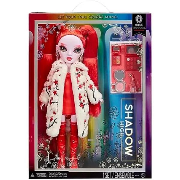 Rainbow High Shadow High Rosie - Red Fashion Doll. Fashionable Outfit, Extra Long Hair &amp; 10+ Colorful Play Accessories. Great Gift for Kids 4-12 Years Old &amp; Collectors
