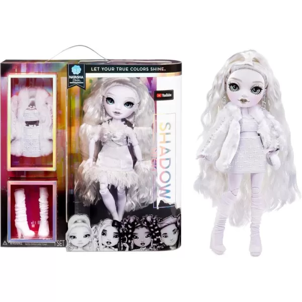 Rainbow High Shadow High Series 1 Natasha Zima- Grayscale Fashion Doll. 2 Designer Dove White Outfits to Mix &amp; Match with Accessories, Great Gift for Kids 6-12 Years Old and Collectors, )