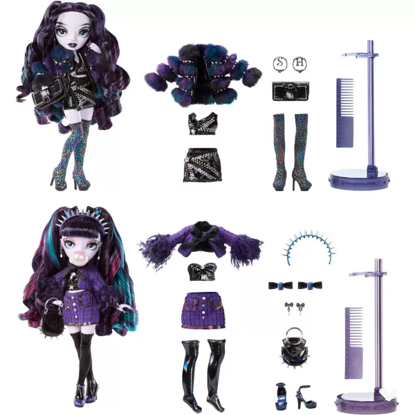 Rainbow High Shadow High Special Edition Madison Twins- 2-Pack Fashion Doll. Yellow &amp; Grey Mix and Match Designer Outfits with Accessories, Great Gift for Kids 4-12 Years Old &amp; Collectors