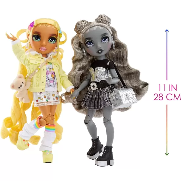 Rainbow High Shadow High Special Edition Madison Twins- 2-Pack Fashion Doll. Yellow &amp; Grey Mix and Match Designer Outfits with Accessories, Great Gift for Kids 4-12 Years Old &amp; Collectors