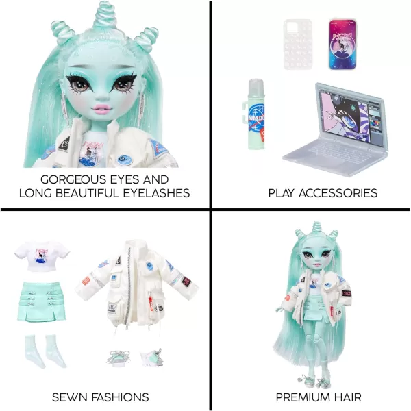 Rainbow High Shadow High Zooey Electra- Light Green Fashion Doll. Fashionable Outfit &amp; 10+ Colorful Play Accessories. Great Gift for Kids 4-12 Years Old &amp; Collectors