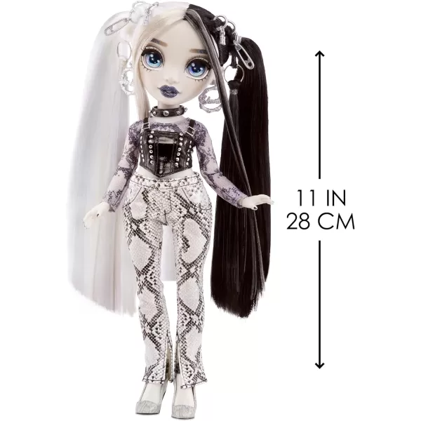 Rainbow High Shadow Series 1 Heather Grayson- Grayscale Fashion Doll. 2 Grey Designer Outfits to Mix &amp; Match with Accessories, Great Gift for Kids 6-12 Years Old and Collectors, Multicolor, 580782