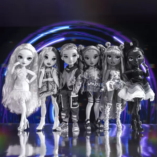 Rainbow High Shadow Series 1 Luna Madison- Grayscale Fashion Doll. 2 Metallic Grey Designer Outfits to Mix &amp; Match, Great Gift for Kids 6-12 Years Old and Collectors