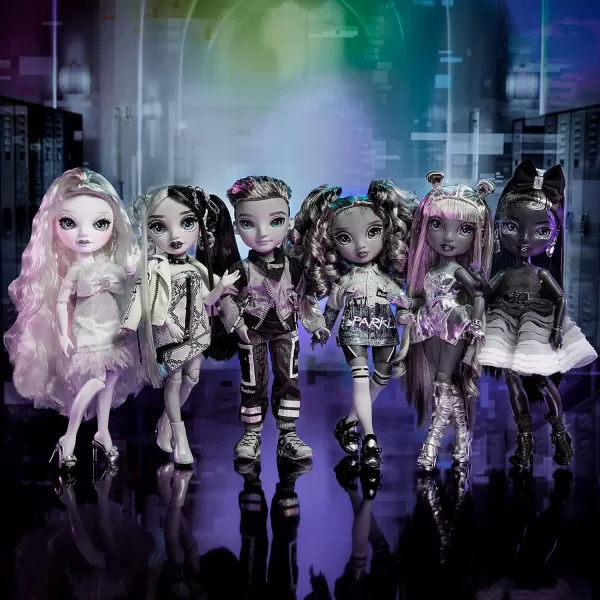 Rainbow High Shadow Series 1 Nicole Steel- Grayscale Fashion Doll. 2 Titanium Designer Outfits to Mix &amp; Match with Accessories, Great Gift for Kids 6-12 Years Old and Collectors, Multicolor, 583585EUC