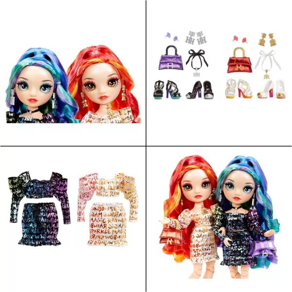 Rainbow High Special Edition Twin  Laurel &amp; Holly De'Vious Fashion Dolls, Multicolor Designer Metallic Outfits, Gift for Kids and Collectors, Toys for Kids Ages 6 7 8+ to 12 Years Old Laurel &amp; Holly De'Vious Fashion Dolls, Multicolor Designer Metallic Outfits, Gift for Kids and Collectors, Toys for Kids Ages 6 7 8+ to 12 Years Old)