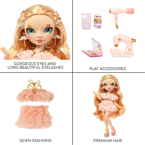 Rainbow High Victoria- Light Pink Fashion Doll and Freckles from Head to Toe. Fashionable Outfit &amp; 10+ Colorful Play Accessories. Great Gift for Kids 4-12 Years Old and Collectors.