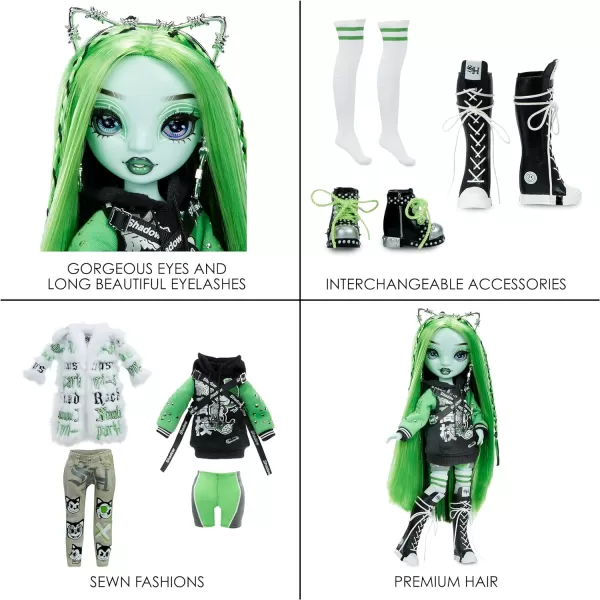 Rainbow Vision Shadow High Neon Shadow- Harley Limestone  Posable Fashion Doll. 2 Designer Outfits to Mix &amp; Match, Rock Band Accessories Playset, Great Toy Gift Kids 6-12 Years &amp; Collector Posable Fashion Doll. 2 Designer Outfits to Mix &amp; Match, Rock Band Accessories Playset, Great Toy Gift Kids 6-12 Years &amp; Collector)