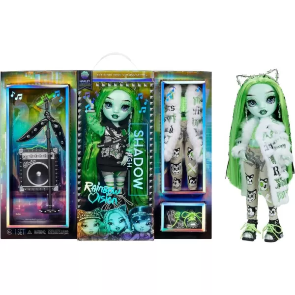 Rainbow Vision Shadow High Neon Shadow- Harley Limestone  Posable Fashion Doll. 2 Designer Outfits to Mix &amp; Match, Rock Band Accessories Playset, Great Toy Gift Kids 6-12 Years &amp; Collector Posable Fashion Doll. 2 Designer Outfits to Mix &amp; Match, Rock Band Accessories Playset, Great Toy Gift Kids 6-12 Years &amp; Collector)