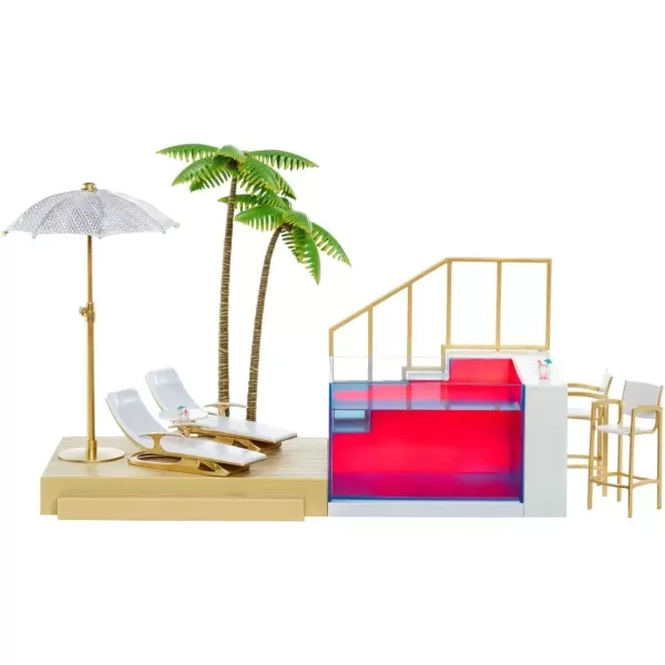 imageRainbow High Color Change Pool ampamp Beach Playset  7in1 LightUpMulticolor Changing Pool Adjustable Umbrella and Pool Accessories Fits 7 Fashion Dolls Toy Gift for Kids Ages 6 7 8 to 12 578475