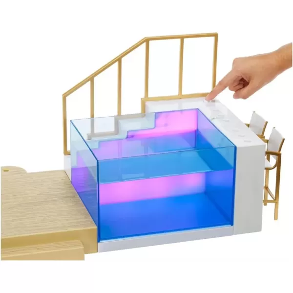 imageRainbow High Color Change Pool ampamp Beach Playset  7in1 LightUpMulticolor Changing Pool Adjustable Umbrella and Pool Accessories Fits 7 Fashion Dolls Toy Gift for Kids Ages 6 7 8 to 12 578475