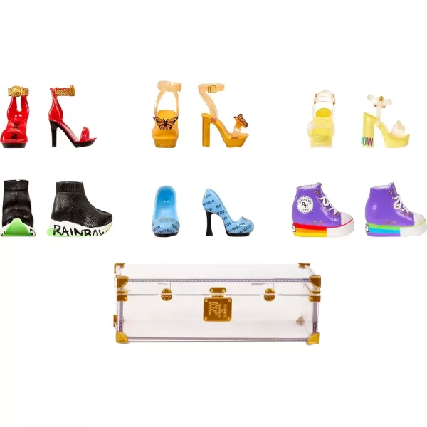 imageRainbow High Deluxe Fashion Closet for 400 Looks Portable Clear Acrylic Playset Features 31 Designer Doll Clothing ampamp Accessories Gift for Kids ampamp Collectors Toys for Kids Ages 6 7 8 to 12 Years