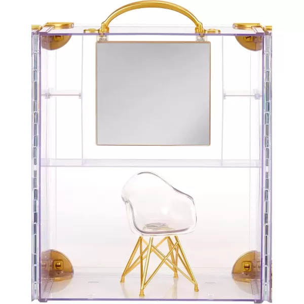 imageRainbow High Deluxe Fashion Closet for 400 Looks Portable Clear Acrylic Playset Features 31 Designer Doll Clothing ampamp Accessories Gift for Kids ampamp Collectors Toys for Kids Ages 6 7 8 to 12 Years
