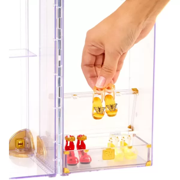 imageRainbow High Deluxe Fashion Closet for 400 Looks Portable Clear Acrylic Playset Features 31 Designer Doll Clothing ampamp Accessories Gift for Kids ampamp Collectors Toys for Kids Ages 6 7 8 to 12 Years