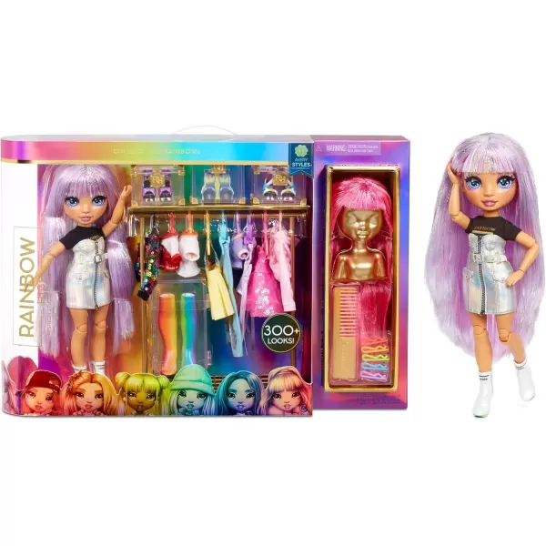 imageRainbow High Fashion Studio with Avery Styles Fashion Doll Playset Includes Designer Outfits ampamp 2 Sparkly Wigs for 300 Looks Gifts for Kids ampamp Collectors Toys for Kids Ages 6 7 8 to 12 Years Oldsingle