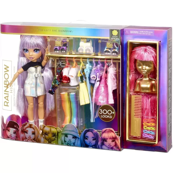 imageRainbow High Fashion Studio with Avery Styles Fashion Doll Playset Includes Designer Outfits ampamp 2 Sparkly Wigs for 300 Looks Gifts for Kids ampamp Collectors Toys for Kids Ages 6 7 8 to 12 Years Oldsingle