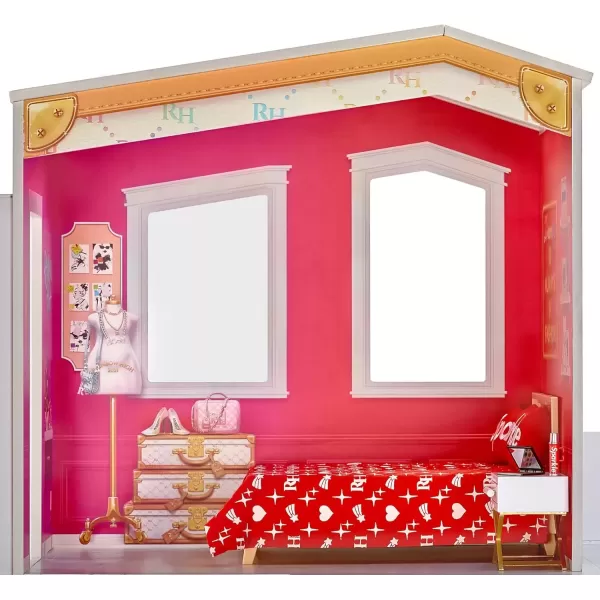 imageRainbow High House  3Story Wood Doll House 4Ft Tall ampamp 3Ft Wide Fully Furnished Fashion Dollhouse Working Hot Tub Shower Elevator 50 Accessories Gift Toy for Kids Ages 6 7 8 to 12 Years
