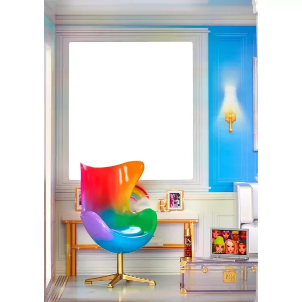 imageRainbow High House  3Story Wood Doll House 4Ft Tall ampamp 3Ft Wide Fully Furnished Fashion Dollhouse Working Hot Tub Shower Elevator 50 Accessories Gift Toy for Kids Ages 6 7 8 to 12 Years