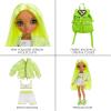 imageRainbow High Jr High Series 2 Karma Nichols 9quot NEON Green Posable Fashion Doll with Designer Accessories and OpenClose Backpack Great Toy Gift for Kids Ages 612 Years Old ampamp CollectorsModern