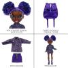imageRainbow High Jr High Series 2 Krystal Bailey 9quot Purple Posable Fashion Doll with Designer Accessories and OpenClose Backpack Great Toy Gift for Kids Ages 612 Years Old ampamp Collectors9 inch Pack of 3