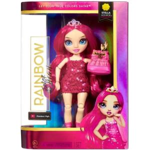 imageRainbow High Jr High Series 2 Stella Monroe 9quot Fuchsia Pink Posable Fashion Doll with Designer Accessories and OpenClose Backpack Great Toy Gift for Kids Ages 612 Years Old ampamp CollectorsFashion