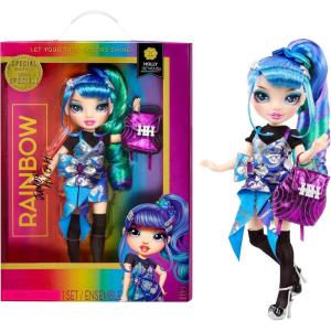 imageRainbow High Junior High Special Edition Holly DeVious  9quot Blue and Green Posable Fashion Doll with Accessories and OpenClose Soft Backpack Great Toy Gift for Kids Ages 412
