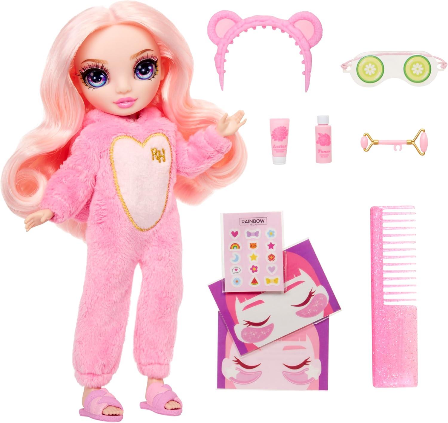 Rainbow High Jr High PJ Party – Bella, Pink 9″ Posable Fashion Doll ...