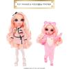 imageRainbow High Jr High PJ Party  Bella Pink 9quot Posable Fashion Doll with Soft Onesie Slippers Fun Play Accessories Great Toy Gift for Girls Kids Ages 412 Years
