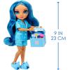 imageRainbow High Jr High PJ Party  Skyler Blue 9quot Posable Fashion Doll with Soft Onesie Slippers Fun Play Accessories Great Toy Gift for Girls Kids Ages 412 Years