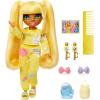 imageRainbow High Jr High PJ Party  Sunny Yellow 9quot Posable Blonde Fashion Doll with Soft Onesie Slippers Fun Play Accessories Great Toy Gift for Girls Kids Ages 412 Years