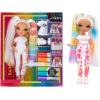 imageRainbow High Color ampamp Create Fashion DIY Doll with Washable Rainbow Markers Purple Eyes Curly Hair Bonus Top ampamp Shoes Color Create Play Rinse and Repeat Creative 412Multicolor