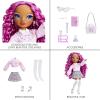 imageRainbow High Lilac  Purple Fashion Doll in Fashionable Outfit Glasses ampamp 10 Colorful Play Accessories Gift for Kids 412 and Collectors