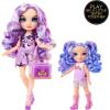 imageRainbow High Littles  Amethyst Willow Purple 55quot Posable Small Doll with Purse Magical Pet Dog Girls Toy Gift Kids Ages 412 Years