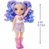 imageRainbow High Littles  Amethyst Willow Purple 55quot Posable Small Doll with Purse Magical Pet Dog Girls Toy Gift Kids Ages 412 Years