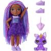 imageRainbow High Littles  Indigo Bailey Purple 55quot Posable Small Doll with Purse Magical Pet Fox Girls Toy Gift Kids Ages 412 Years