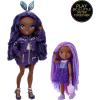 imageRainbow High Littles  Indigo Bailey Purple 55quot Posable Small Doll with Purse Magical Pet Fox Girls Toy Gift Kids Ages 412 Years