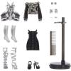 imageRainbow High Shadow Series 1 Luna Madison Grayscale Fashion Doll 2 Metallic Grey Designer Outfits to Mix ampamp Match Great Gift for Kids 612 Years Old and Collectors