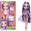imageRainbow High Swim ampamp Style Violet Purple 11quot Fashion Doll with Shimmery Wrap to Style 10 Ways Removable Swimsuit Sandals Fun Play Accessories Great Toy Gift for Girls Kids Ages 412 Years
