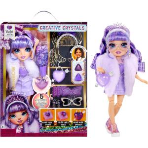 imageRainbow High Creative Crystals Violet  Purple 11 Fashion Doll with Crystal Accessory Make It Kit Ring for You DIY Crafts Resin Play Kids Gift 8