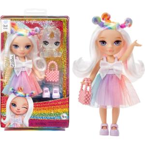 imageRainbow High Littles  Opal Raine Rainbow 55quot Posable Small Doll with Purse Magical Pet Unicorn Girls Toy Gift Kids Ages 412 Years
