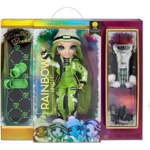 imageRainbow High Winter Break Jade Hunter  Green Fashion Doll and Playset with 2 Designer Outfits Snowboard and Accessories Kids and Collectors Toy Gift Ages 6 7 8 to 12