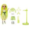 imageRainbow High Karma Nichols  Neon Green Fashion Doll with 2 Doll Outfits to Mix ampamp Match and Doll Accessories Great Gift for Kids 612 Years Old1 Count Pack of 1