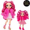 imageRainbow High Littles  Magenta Monroe Pink 55quot Posable Small Doll with Purse Magical Pet Kitty Girls Toy Gift Kids Ages 412 Years