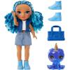 imageRainbow High Littles  Sapphire Bradshaw Blue 55quot Posable Small Doll with Purse Magical Pet Yeti Girls Toy Gift Kids Ages 412 Years